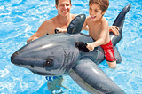 Are Intex Float and Ride-on products suitable for use in pools and lakes?