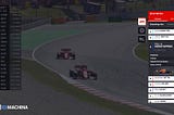 Example how Formula 1 can create a personalized live stream experience showing real-time data directly on the video player.