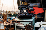 Cluttered garage