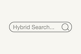hybrid search bar