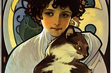 Boy holding a cat.