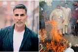 Protest against the film ‘Prithviraj’, effigy of Akshay Kumar burnt, slogans raised fiercely
