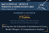 NAWC’23- Delving into the Labyrinth of Jurisdiction in Cross-Border Mergers: A Comprehensive…