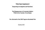 CFTJ Supplemental White Paper Exposes Azerbaijan Concealing Armenian POWs and Reveals Further…