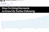 How I’m Using Narrow.io to Grow My Twitter Following… 2160% Faster