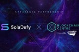 SolaDefy announces partnership with Blockchain Centre