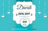 Diwali Festive 30% Off Admin Dashboard Template Sale