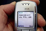 Nokia N3310 with SMS text language