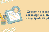 Create a custom cartridge in SFRA (Salesforce Commerce Cloud) using sgmf-scripts