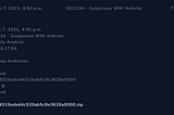 SOC134 — Suspicious WMI Activity