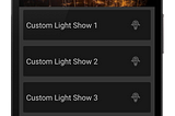 Custom Light Show