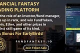 FundFantasy: The First Blockchain Based Fantasy Trading Platform