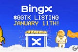 GGTK listing on BingX