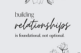 Load-Bearing Relationships with Students