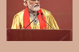 Prime Minister, Narendra Modi sermonizing at the IIT-Kharagpur Convocation through video…