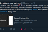 Ethereum Devcon5 Scholars Program — The Beginning