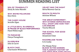 My 2022 Summer Lists