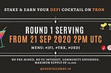 Stake & Earn your DEFI Cocktail