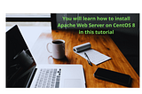 You will learn how to install Apache Web Server on CentOS 8 in this tutorial
