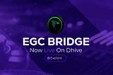 The EGC Bridge Now Live on Dhive Protocol