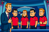 A bunch of Star Trek red shirts about to get fired.