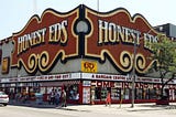 You can stop at five or six stores or just one (Honest Ed’s)