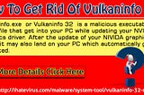 How To Get Rid Of Vulkaninfo 32?