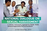 GENDER MOBILE INITIATIVE TO HOST NATIONAL DIALOGUE ON SEXUAL HARASSMENT IN PARTNERSHIP WITH FORD…