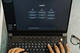A laptop with ChatGPT on the screen describing the trend of AI over SEO