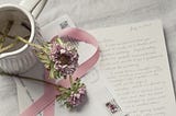 handwritten letters with flowers