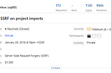 [GITLAB] — Server Side Request Forgery in “Project Import” page.