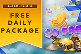 [9CM] 🎉Free Daily Package Event