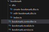file structure of the module