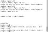 Static Routing …