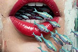 lendo a palavra peixe expelida de tua boca