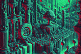 Neon Realms of Pixelated Dreams