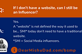 If I Don’t Have a Website, Can I Still Be an Influencer?