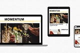 Case Study: Building Momentum | Editorial Site and Branding