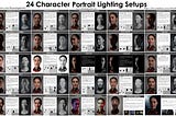24 Portrait Character Lighting Setups |Photography |Cinematography