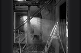Behind the scenes demolition shot