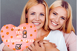 Beautiful blond mother and daughter hugging — caption Check Yes, No, It’s Complicated