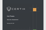 Preview of Hot Potato Contract Security Audit Report