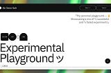 Experimental playground: Ee Venn’s journey in design, code, and continuous exploration.