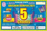 Buy Punjab State Dear Baisakhi Bumper 2021