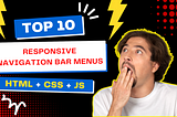 10 Free Responsive Navigation Bar Menus in HTML CSS & JavaScript