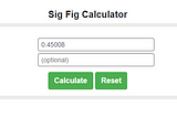 Significant Figures Calculator