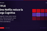 Netflix tiene 8,000+ títulos. Cualquier menú tradicional sería un desastre.