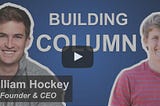 My Fireside Chat w/ Plaid Founder, William Hockey on Building Column