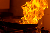 Cooking flambe!
