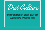 Diet Culture- Project 3